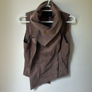BCBG Fabian Faux Suede Vest